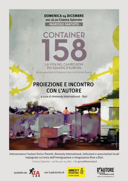 PROIEZIONE CON L'AUTORE del documentario 'Container 158'