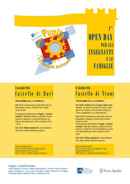 1° Open Day per Insegnati e Famiglie