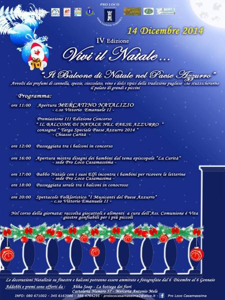 Vivi il Natale con...Il Balcone di Natale nel Paese Azzurro