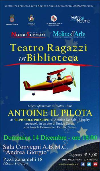 Teatro Ragazzi inBiblioteca "ANTOINE IL PILOTA"