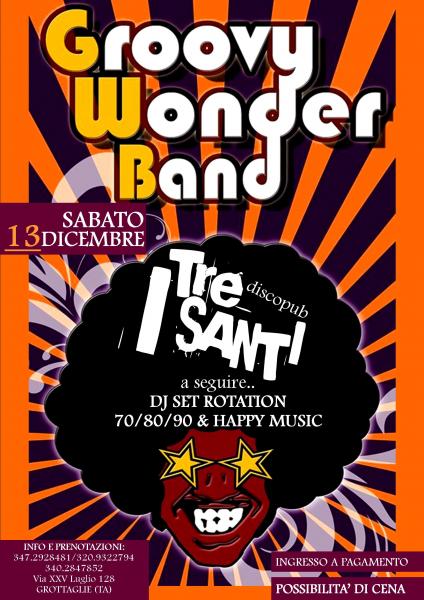 Groovy Wonder Band Disco Dance e Funk Anni 70 live Concert