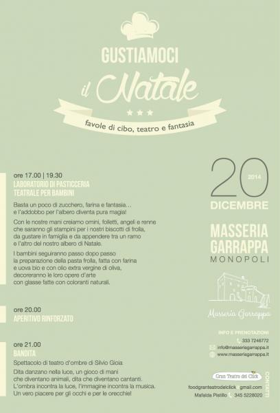 GUSTIAMOCI IL NATALE: Favole di Cibo, Teatro e Fantasia
