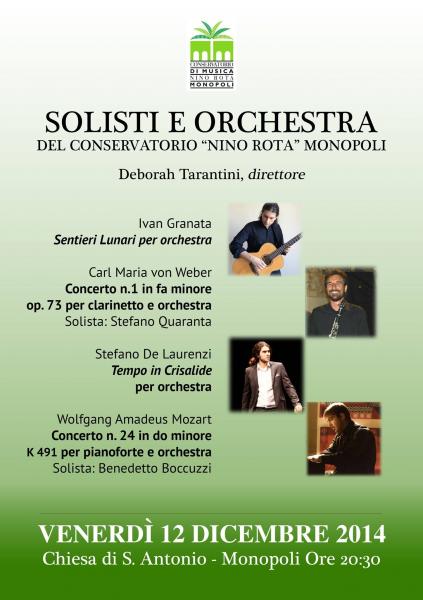 Solisti e Orchestra del Conservatorio "Nino Rota" di Monopoli
