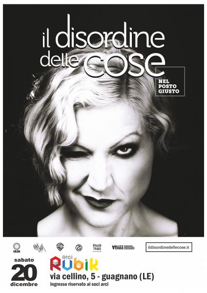 Sabato 20 Dicembre - Il Disordine delle Cose live @ Arci Rubik