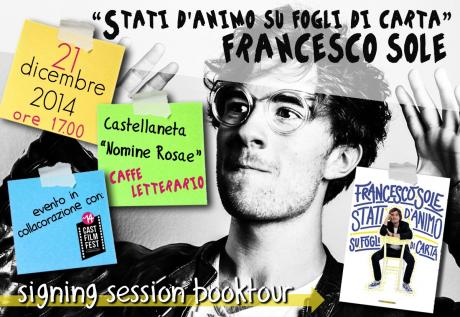 Francesco Sole “Stati d’animo su fogli di carta" -  signing session tour