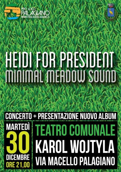 Heidi for President - Minimal Meadow Sound - Presentazione album "COME TI INVIDIO, SCIMMI!"