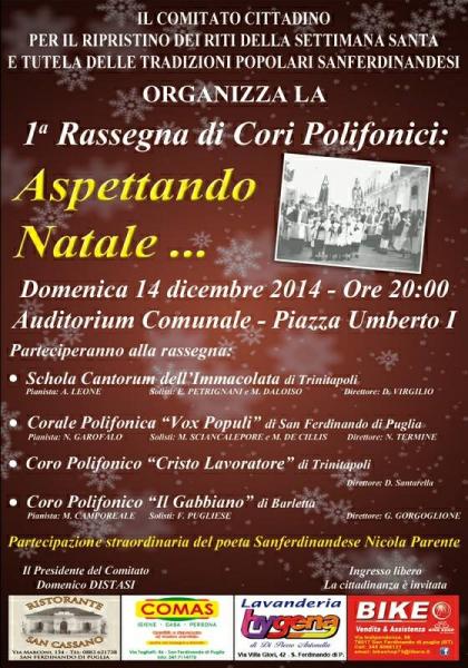 1^Rassegna di Cori Polifonici "Aspettando Natale"