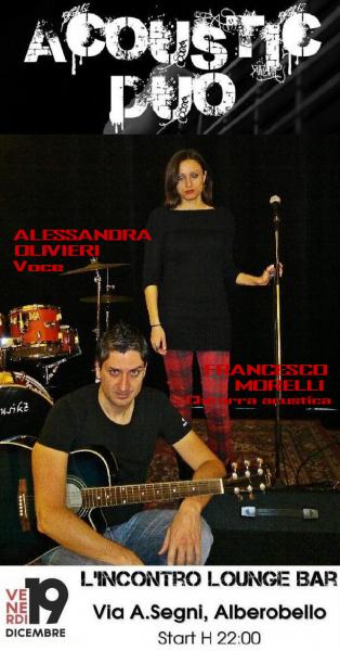 Acoustic duo all'Incontro Lounge Bar