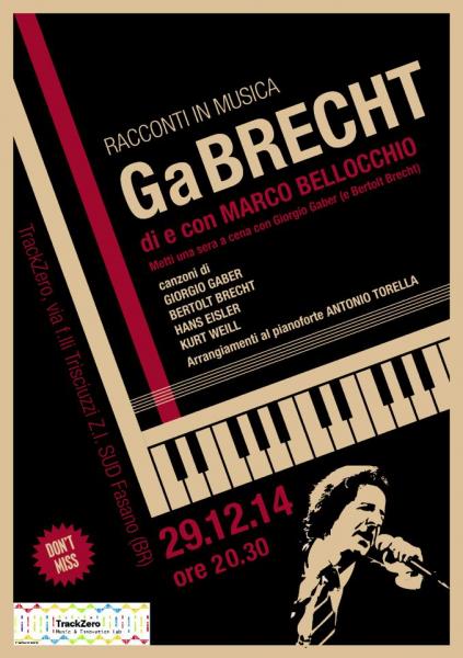 GaBRECHT Racconti in musica di e con Marco Bellocchio