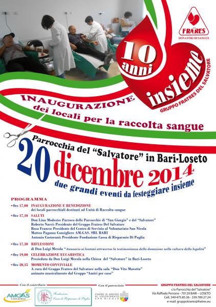 Decennale Gruppo Fratres del Salvatore - Loseto (BA)
