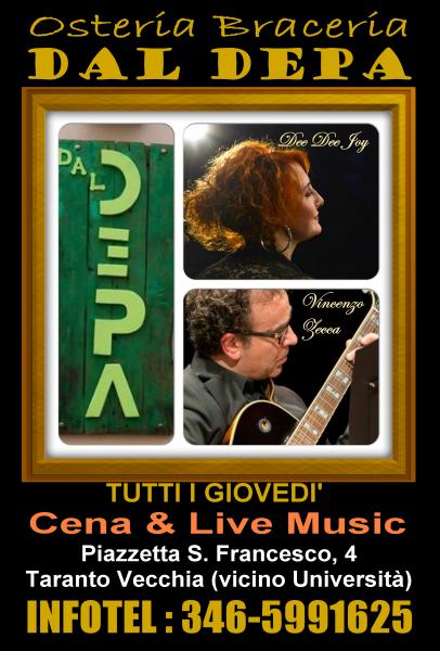 I giovedì musicali DAL DEPA con Dee Dee Joy e Vincenzo Zecca