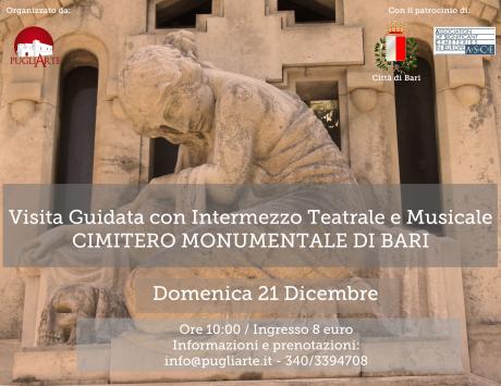 "A cielo aperto" Visita guidata con intermezzo teatrale e musicale al cimitero monumentale di Bari