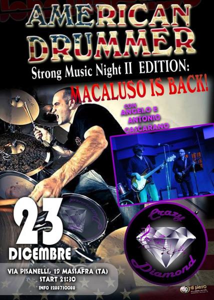 Special Night With John Macaluso and The Cascarano Brothers live at Crazy Diamond