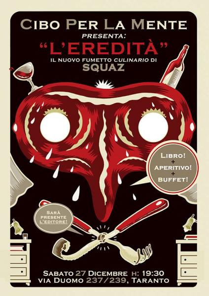 SQUAZ – L’Eredità  Presentazione graphic novel e aperitivo (d’autore) con l’autore