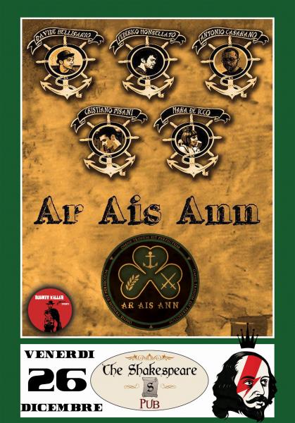 AR AIS ANN - live at The Shakespeare Pub, Casarano