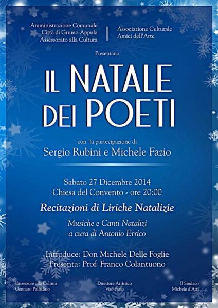 Il Natale dei poeti con Sergio Rubini