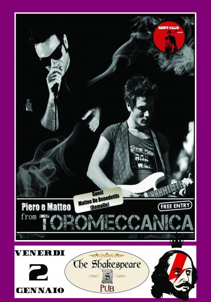 TOROMECCANICA - live at The Shakespeare Pub, Casarano