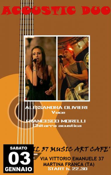 Acoustic duo al '37 Music Art Cafè