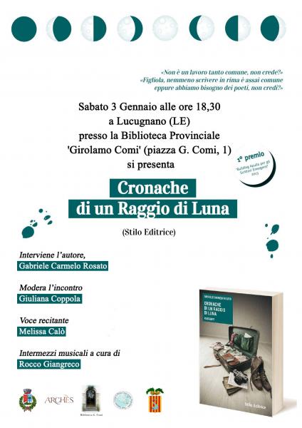 Presentazione di 'Cronache di un raggio di luna' di Gabriele Carmelo Rosato