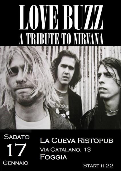 LOVE BUZZ in concerto - A Tribute to Nirvana alla Cueva Ristopub