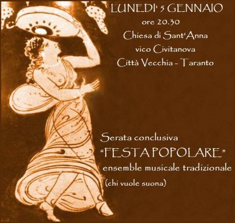 "FESTA POPOLARE"  ensemble di musica tradizionale