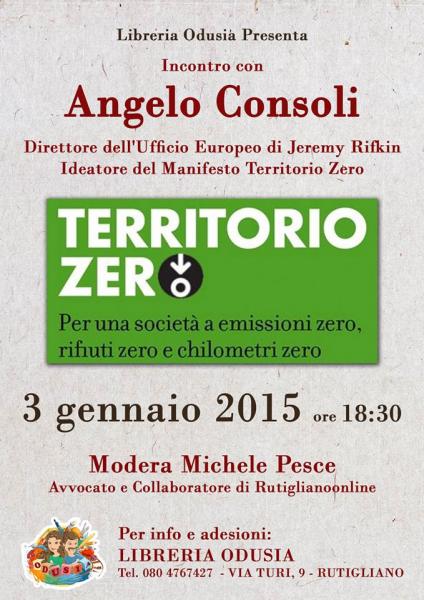 Presentazione del libro - Territorio Zero - di Angelo Consoli