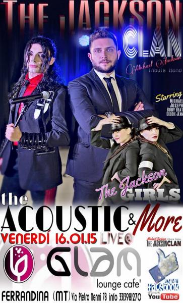 TheJACKSON CLAN in TheACOUSTIC SHOW@GLAM lounge cafè