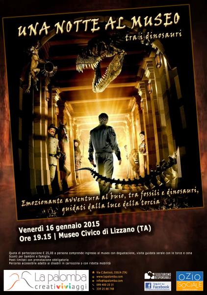 Una Notte al Museo Tra i Dinosauri - Emozionante avventura al buio, tra fossili e dinosauri, guidati dalla luce della torcia