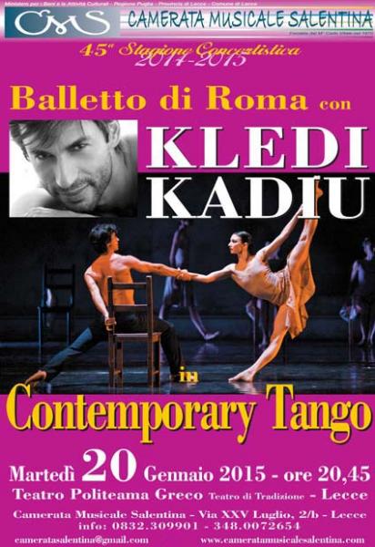 Martedì 20 Gennaio Kledi Kadiu e il Balletto di Roma al Teatro Politeama Greco di Lecce