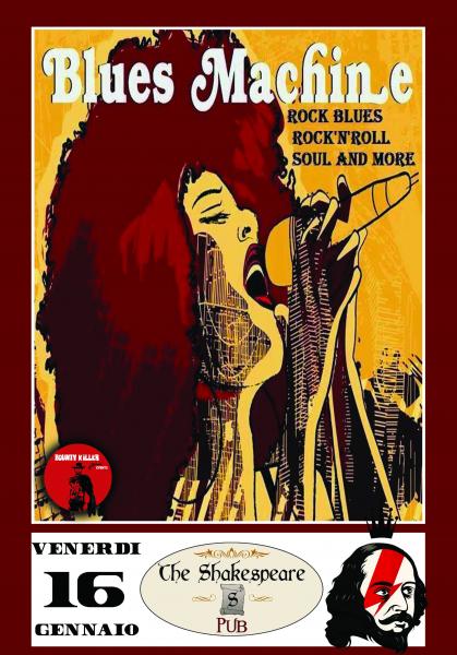 BLUES MACHINE trio - live at The Shakespeare Pub, Casarano