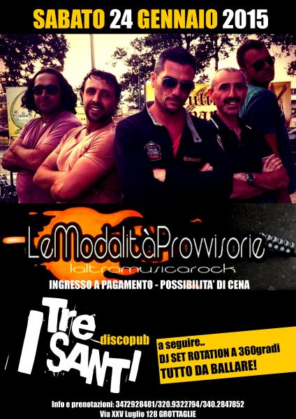 MODALITA' PROVVISORIE live..Dagli anni 80 ad oggi