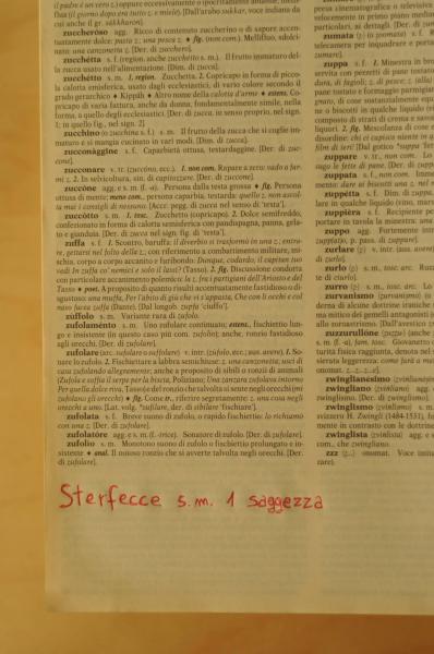 STERFECCE - ESISTE (dopo la Z)