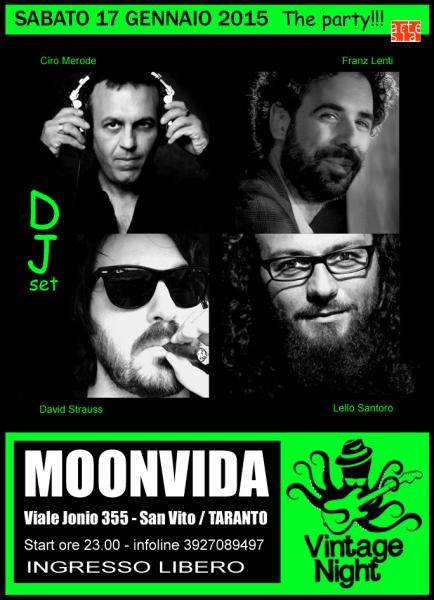 Vintage Night, the Party! Dj set con Ciro Merode, Franz Lenti, Lello Santoro e David Strauss