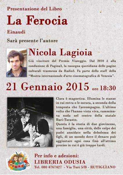 Presentazione del Libro - La Ferocia - di Nicola Lagioia