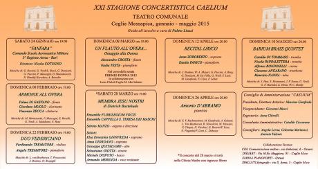 Xxi Stagione Concertistica Caelium