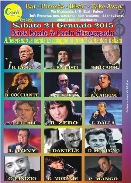 Evento Musicale " Sabato 24 Gennaio 2015 "