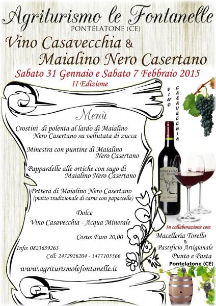 Vino Casavecchia e Maialino Nero Casertano