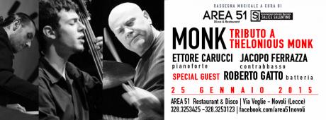 Tributo jazz al grande Thelonious Monk: sul palco anche il famoso batterista Roberto Gatto