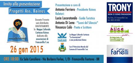 Presentazione Mappa Cartacea Koinos "le Associazioni" nel bel Salento