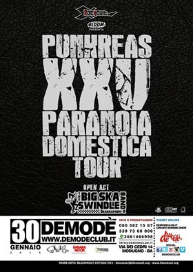 Punkreas al Demodè Club: XXV Paranoia Domestica tour