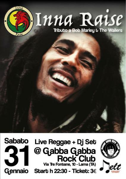 Inna Raise tributo live a Bob Marley & The Wailers