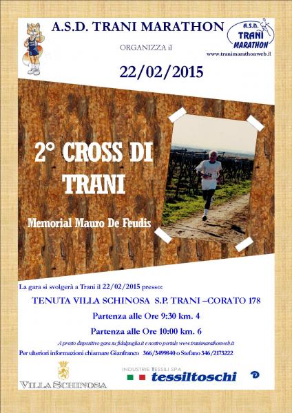 2^ Edizione “Cross di Trani”  - 2° Memorial Mauro de Feudis