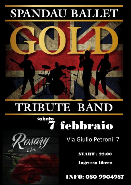 GOLD Spandau Ballet Tribute al New Rosary Club - Bari