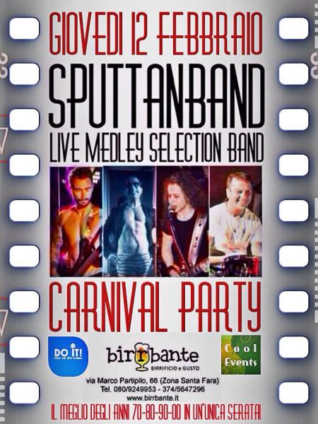 "Giovedi' Grasso" Carnival Party Presenta: "Sputtanband-live Medley Selection Band"