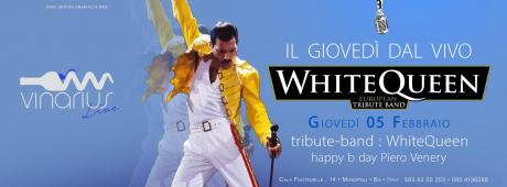 Giovedi 5 Febbraio sul palco del Vinarius i "White Queen" the european tribute band