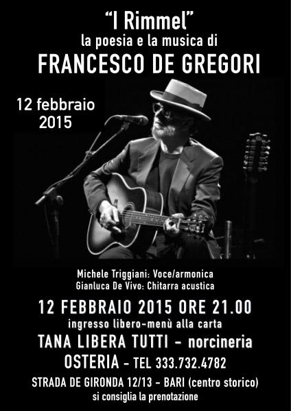 Tributo acustico a Francesco De Gregori