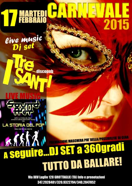 CARNEVALE 2015 live music+dj set