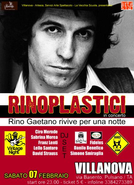 RinoPlastici in omaggio a Rino Gaetano + Vintage Night, The party!!! + Dance Zone
