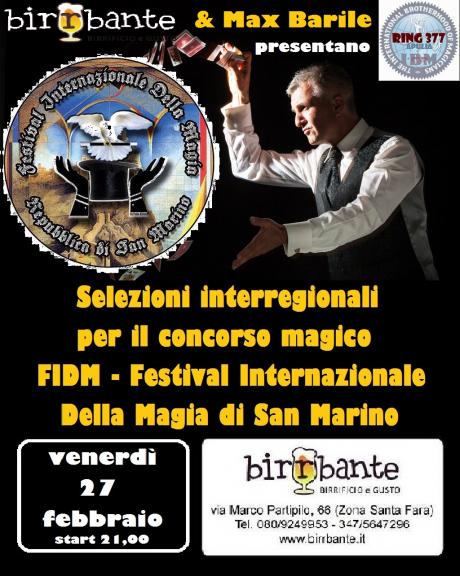 Selezioni interregionali per il concorso magico della FIDM