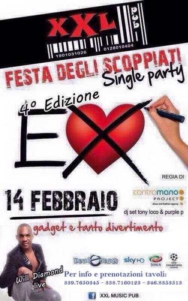 FESTA DEGLI SCOPPIATI - Single Party - 14 FEBBRAIO